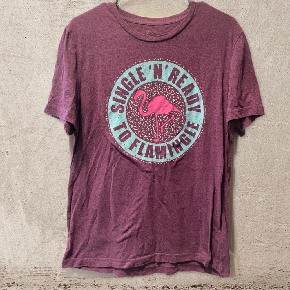 Single & Ready to Flamingle Graphic Tee